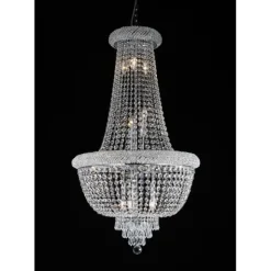 Kristallkrona Elisabeth Stor Krom 60cm