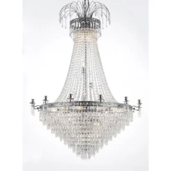 Kristallkrona Empire Classic Ny 10-Arm Xl Krom 95cm