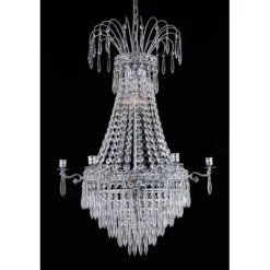 Kristallkrona Empire Classic Ny 6-Arm Medium Krom 55cm