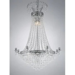 Kristallkrona Empire Classic 8-Arm Stor Krom 66cm