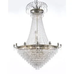 Kristallkrona Empire Classic Ny 10-Arm Xl Antikmässing 95cm