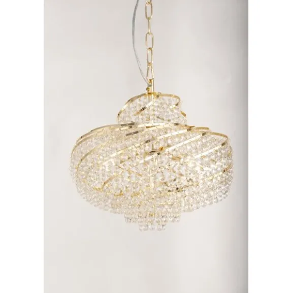 Kristallkrona Isabelle Guld 40cm