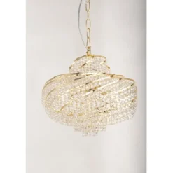 Kristallkrona Isabelle Guld 40cm