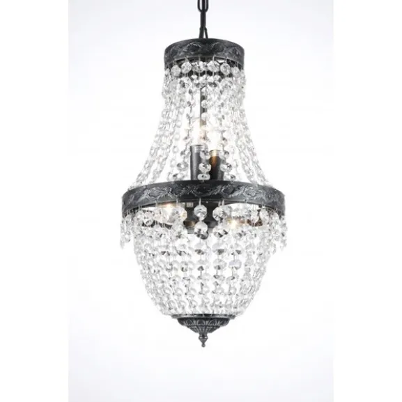 Kristallkrona Morsamt Liten Antiksilver 26cm
