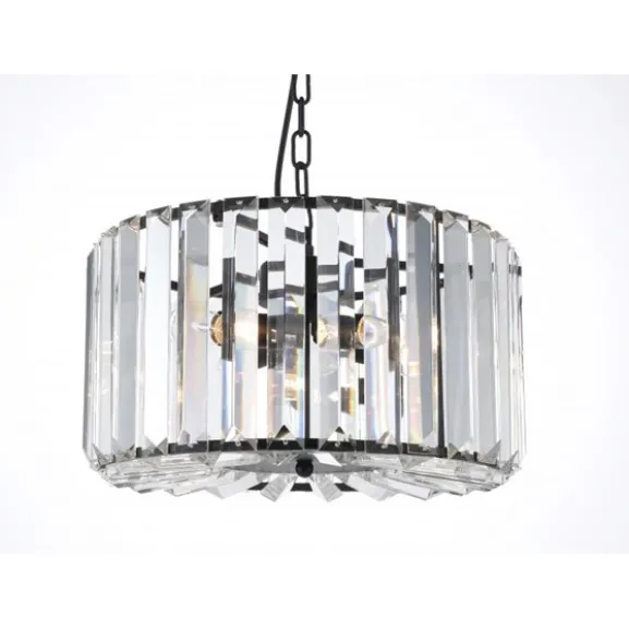 Kristallkrona Young Svartlackerad 38cm