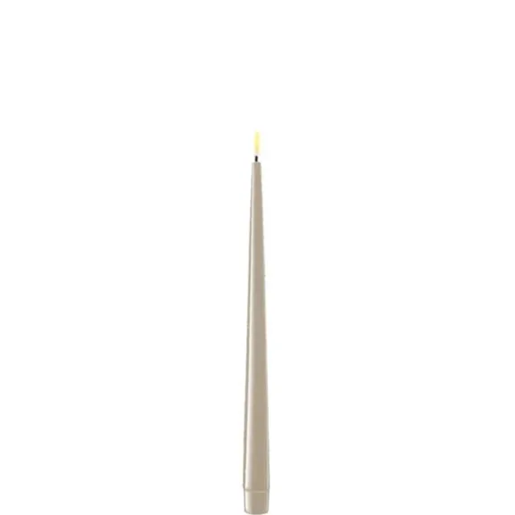 Kronljus-LED shiny 2-pack sand 28 cm