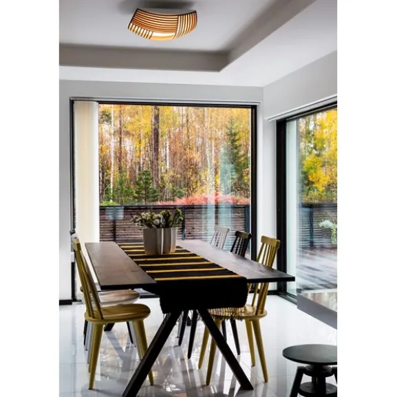 Kuulto 9100 tak/vägg plafond, svart 52cm 3000K