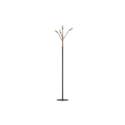 Kvist 4 golvlampa, råkoppar/svart 190cm