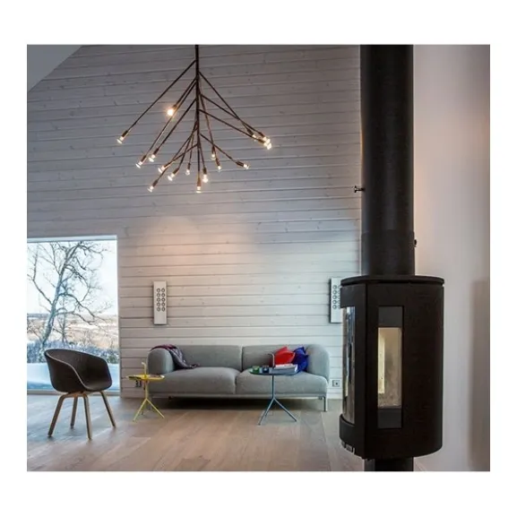 Kvist 16 taklampa, råmässing 130cm