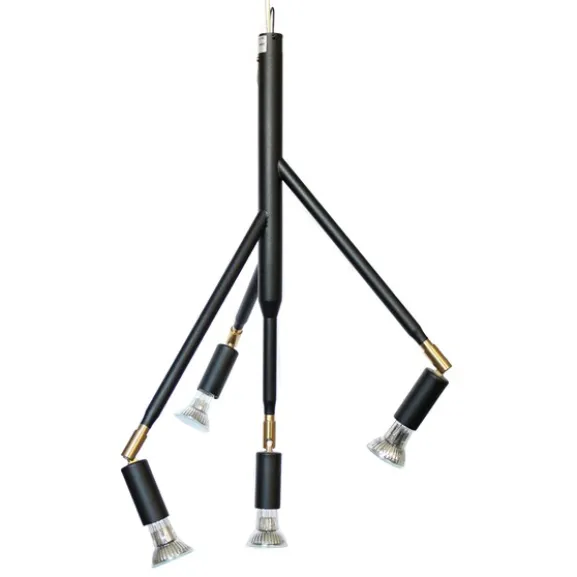 Kvist 4 taklampa, svartstruktur 41cm