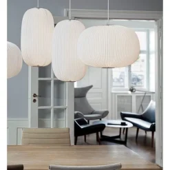 Lamella 1 pendel, vit/aluminium