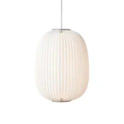 Lamella 4 pendel, vit/aluminium