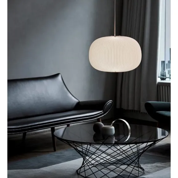 Lamella 1 pendel, vit/aluminium