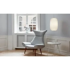 Lamella 2 pendel, vit/aluminium