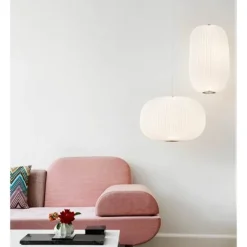 Lamella 2 pendel, vit/aluminium