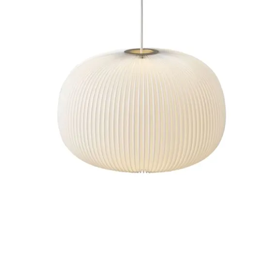 Lamella 1 pendel, vit/guld