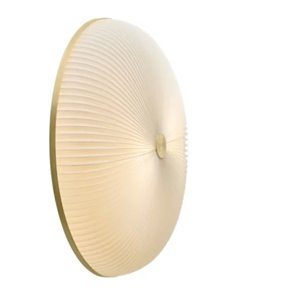 Lamella plafond vägg/tak, vit/guld 50cm