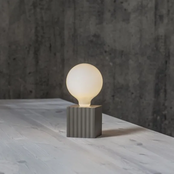 Lampfot E27 Box Brun