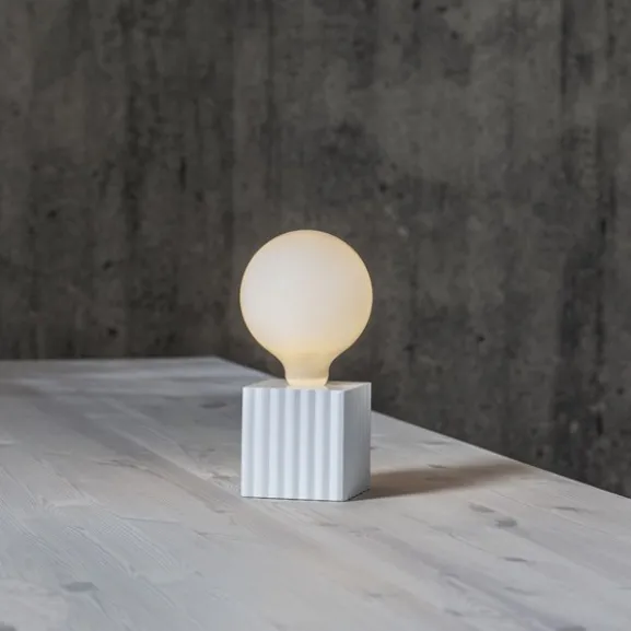 Lampfot E27 Box Vit