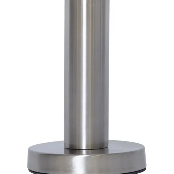 Lampfot E27 Glans Stål 17cm