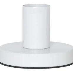 Lampfot E27 Glans Vit 8cm