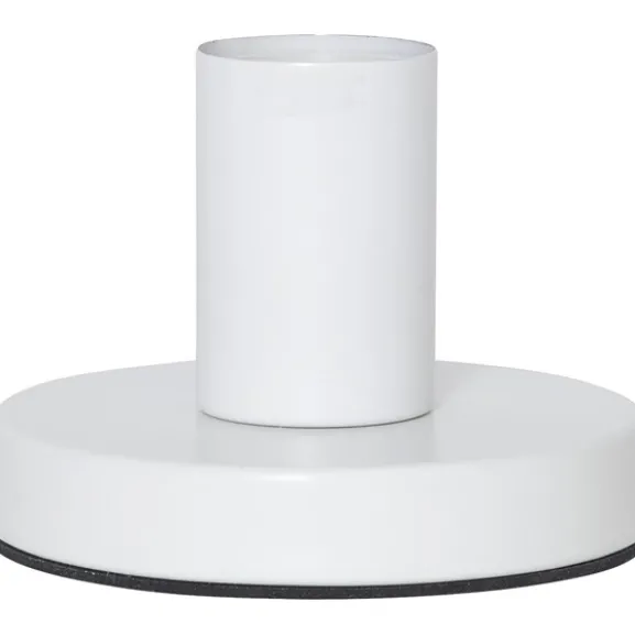 Lampfot E27 Glans Vit 8cm