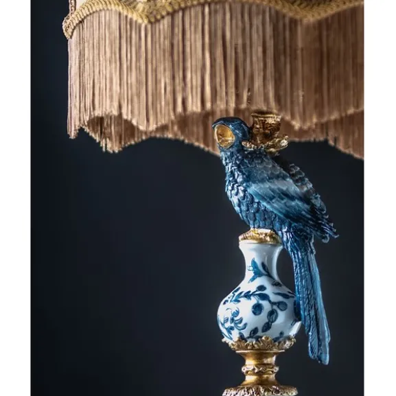 Lampfot Papegoja Blå