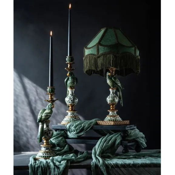 Lampfot Papegoja Grön