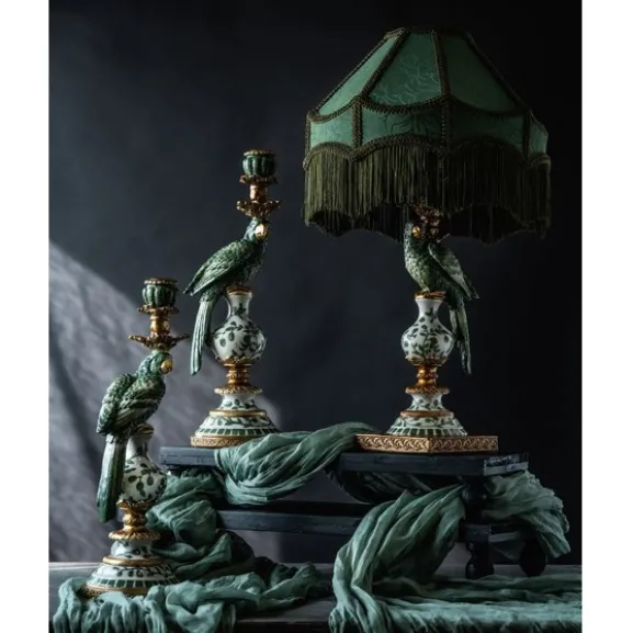 Lampfot Papegoja Grön