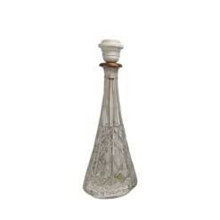 Lampfot Rutslipat Glas, 37 cm