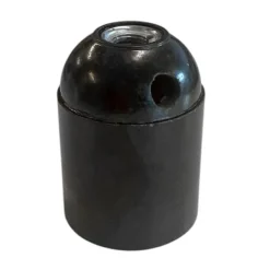 Lamph E27 FL slät svart