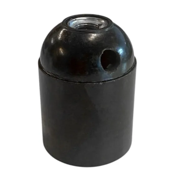 Lamph E27 FL slät svart
