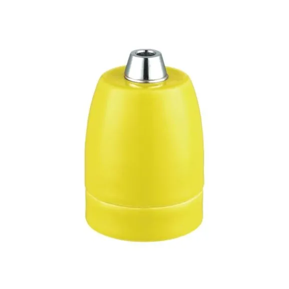 Lamphållare Gul Porslin, E27