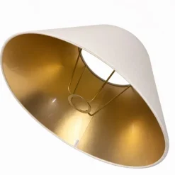 Lampskärm Creme/Guld 25cm