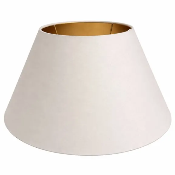 Lampskärm Creme/Guld 43cm