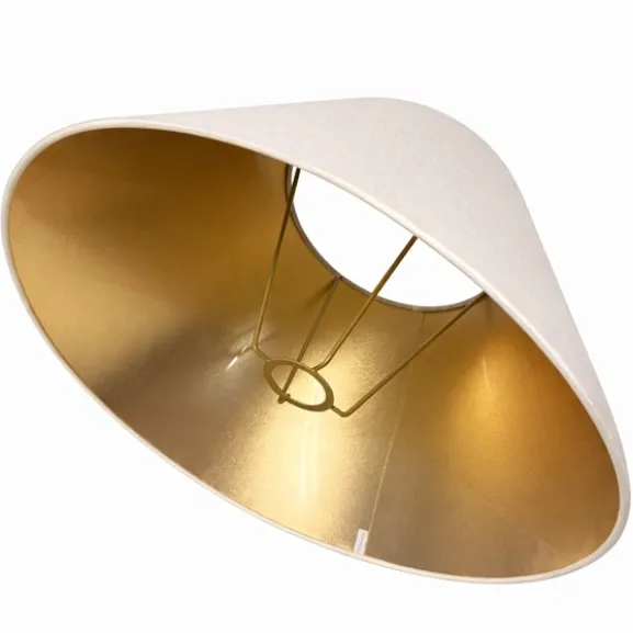 Lampskärm Creme/Guld 43cm