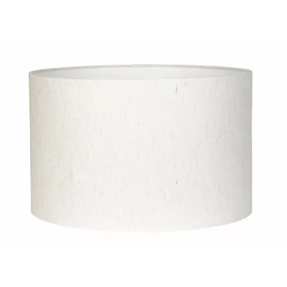 Lampskärm Linne Cylinder Creme 40cm