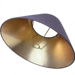 Lampskärm Mörkgrå/Guld 43cm