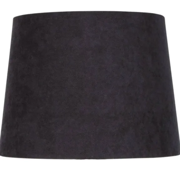 Lampskärm viken, svart sammet Ø23cm
