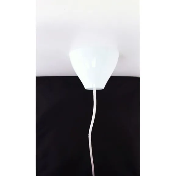 Lamptop musica, blankvit 11,7cm
