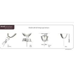 Lamptop musica, silver 11,7cm