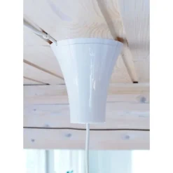 Lamptop tjus, blankvit 11,7cm