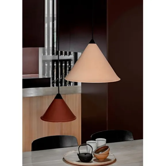 Leather Cone Namibia Taklampa Chocolate 35 cm