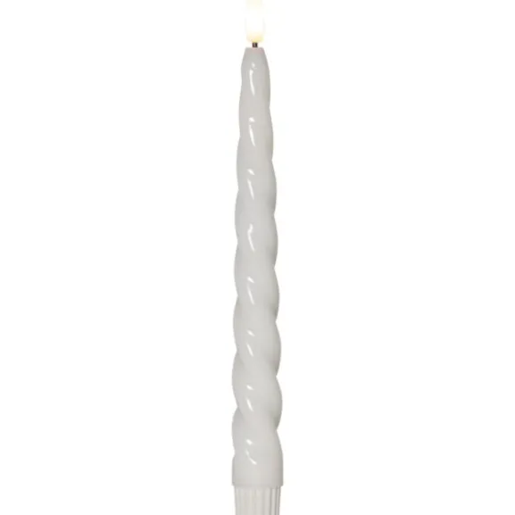 LED Antikljus 2-pack Flamme Shine Vit 24,5cm