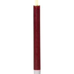 LED Antikljus 2-pack Flamme Rustic Röd 24,5cm