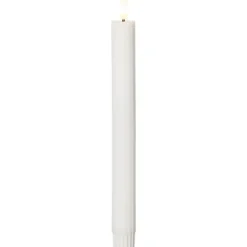 LED Antikljus 2-pack Flamme Stripe Vit 25cm