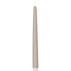 LED Antikljus 2-pack Flamme Slim Beige 28,5cm