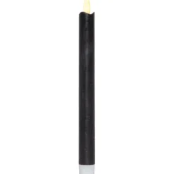 LED Antikljus 2-pack Flamme Rustic Svart 25cm