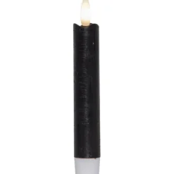 LED Antikljus 2-pack Flamme Rustic Svart 15cm