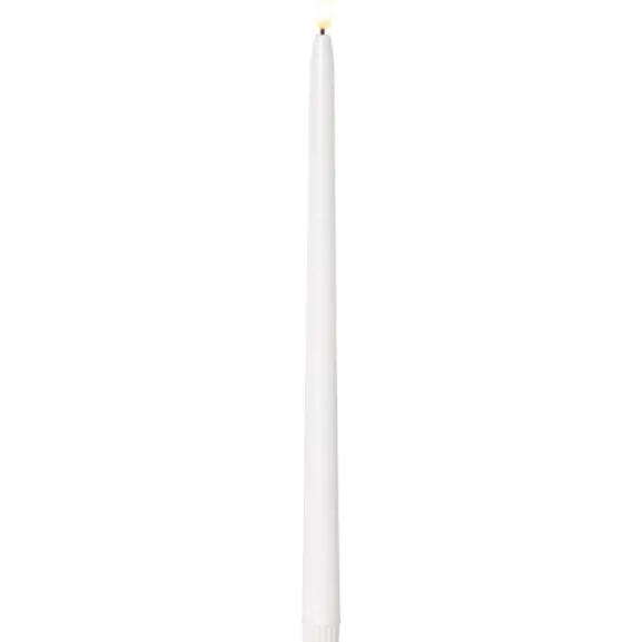 LED Antikljus 2-pack Flamme Slim Vit 38cm